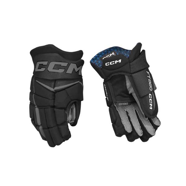 CCM Jestpeed FT880 SR Hockey Hanskar- Black/Black