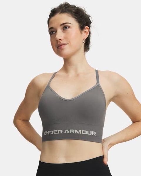 Under Armour Vanish Seamless Low Bra Naisten Sportsbra - clay green